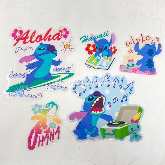SALE❗️5 Disney Stitch Hawaii Stickers - Picture 1 of 2